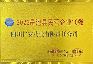 2024.2-2023岳池县民营企业10强